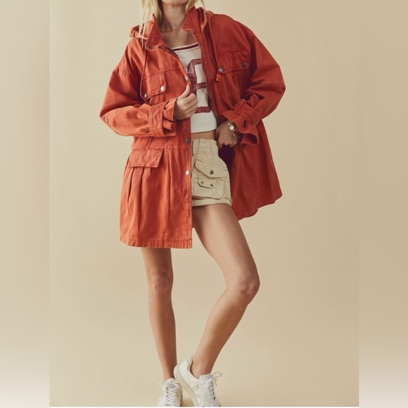 Free People Terra Cotta Jacket Coat - Picture 1 of 7